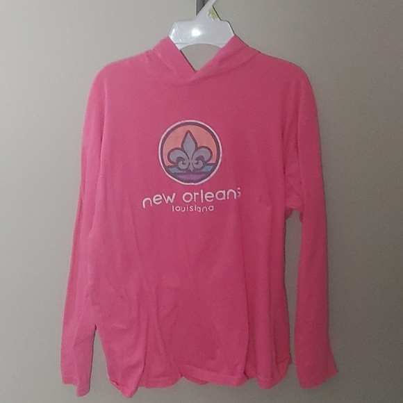 Girls long sleeve hooded graphic tee - Picture 1 of 3